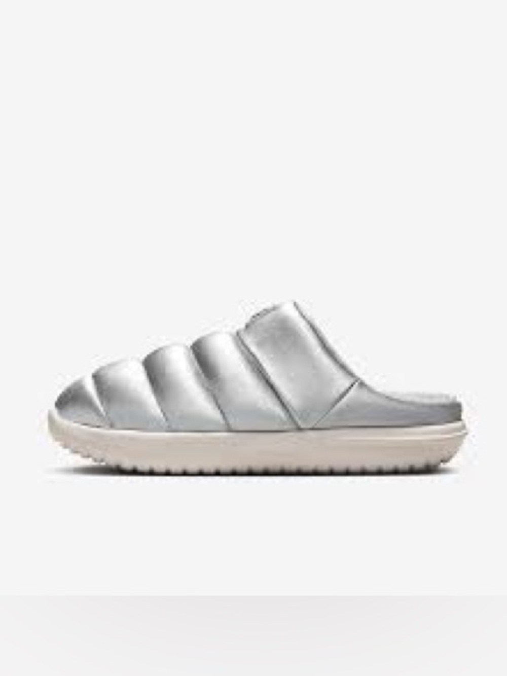 Nike Burrow SE Slides Slippers Silver Metallic size 11